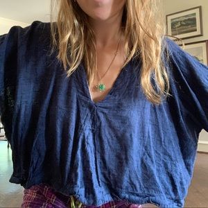 Free People Cropped Short Sleeve!